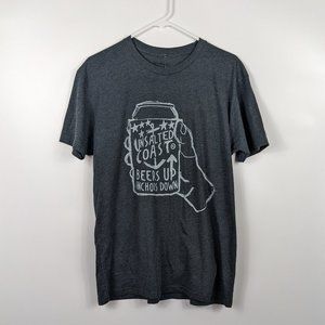 NWT Unsalted Coast 'Beers Up Anchors Down' Graphic T-Shirt